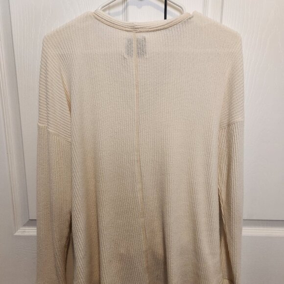 Abercrombie & Fitch White Tie-Front Comfy Top - Picture 2 of 3